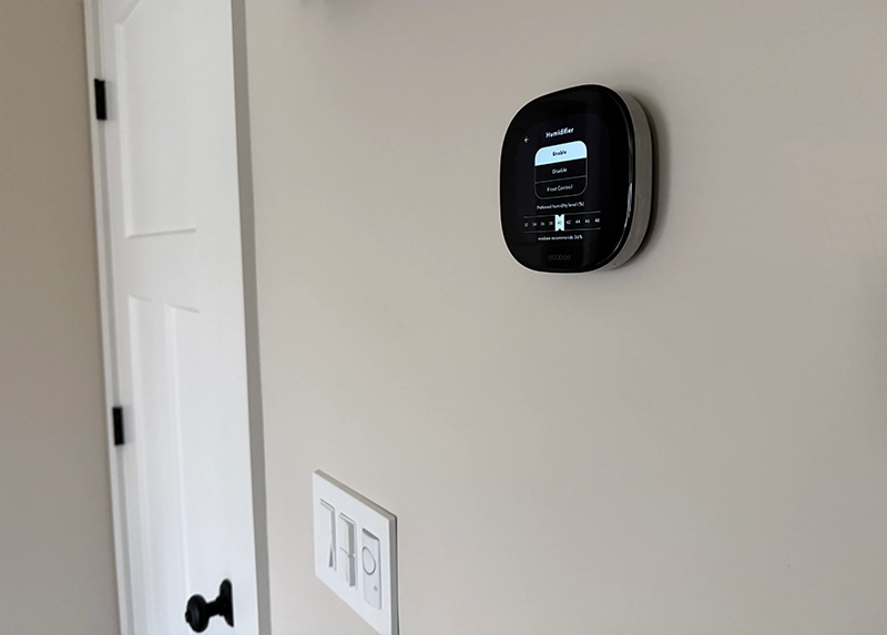 Ecobee controling a humidifier