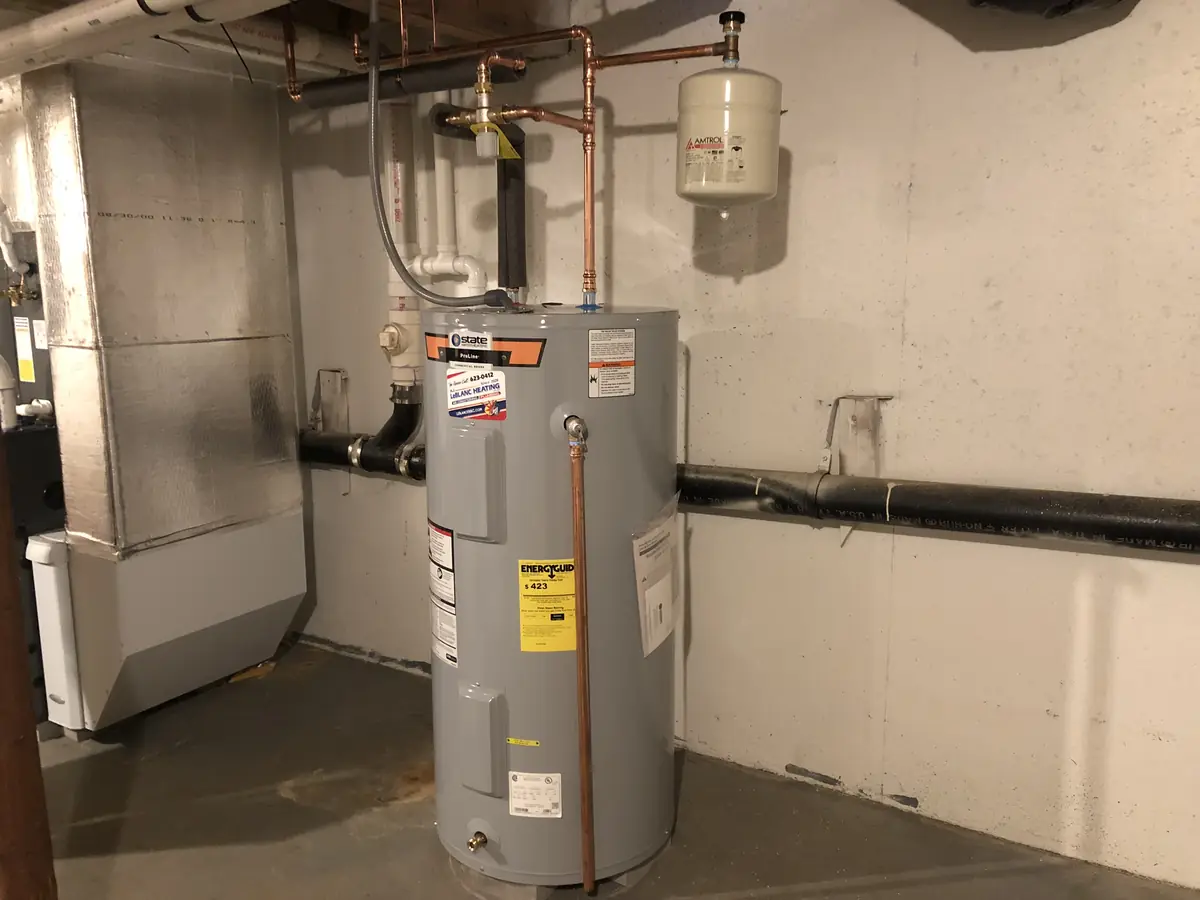 State ProLine traditional tank water heater installation in Southern NH